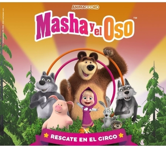 ¡Masha y el Oso arrasan en Barcelona con su «Rescate en el Circo!