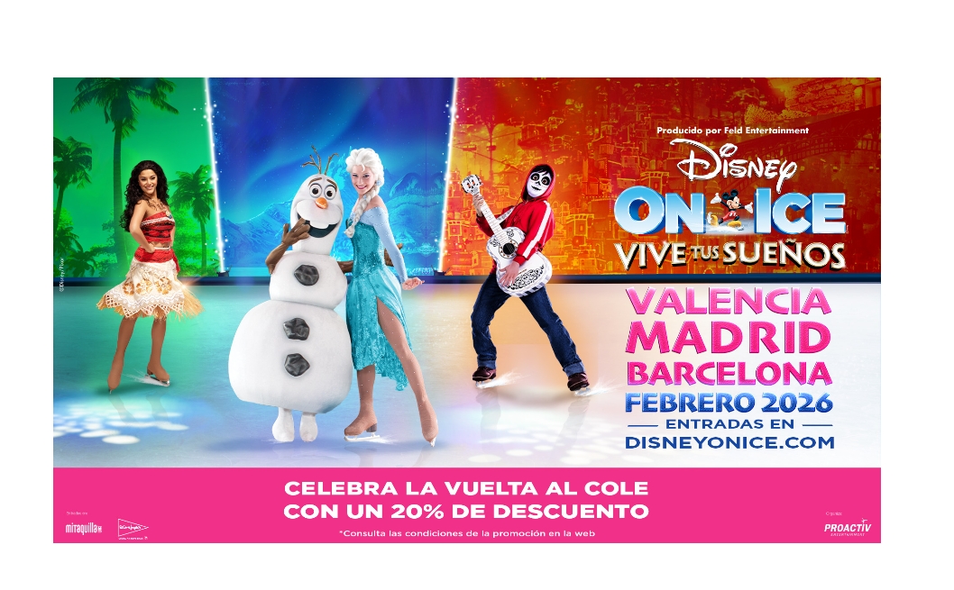 Disney On Ice regresa a España con Vive tus sueños y una campaña especial para la Vuelta al cole