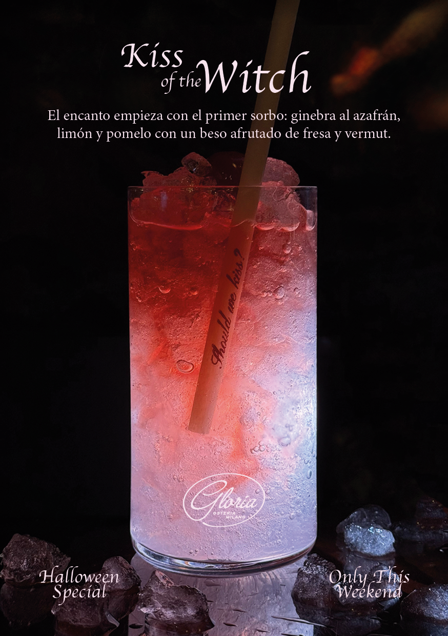 Gloria Osteria lanza el «Kiss of the Witch»: un cóctel misterioso y elegante para celebrar Halloween