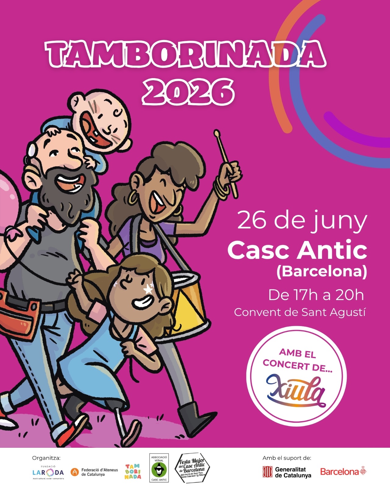 EL ARTE DE LA COHESIÓN URBANA EN EL CORAZÓN DE BARCELONA: LA FUNDACIÓ LA RODA PRESENTA SU ACLAMADA TAMBORINADA 2026