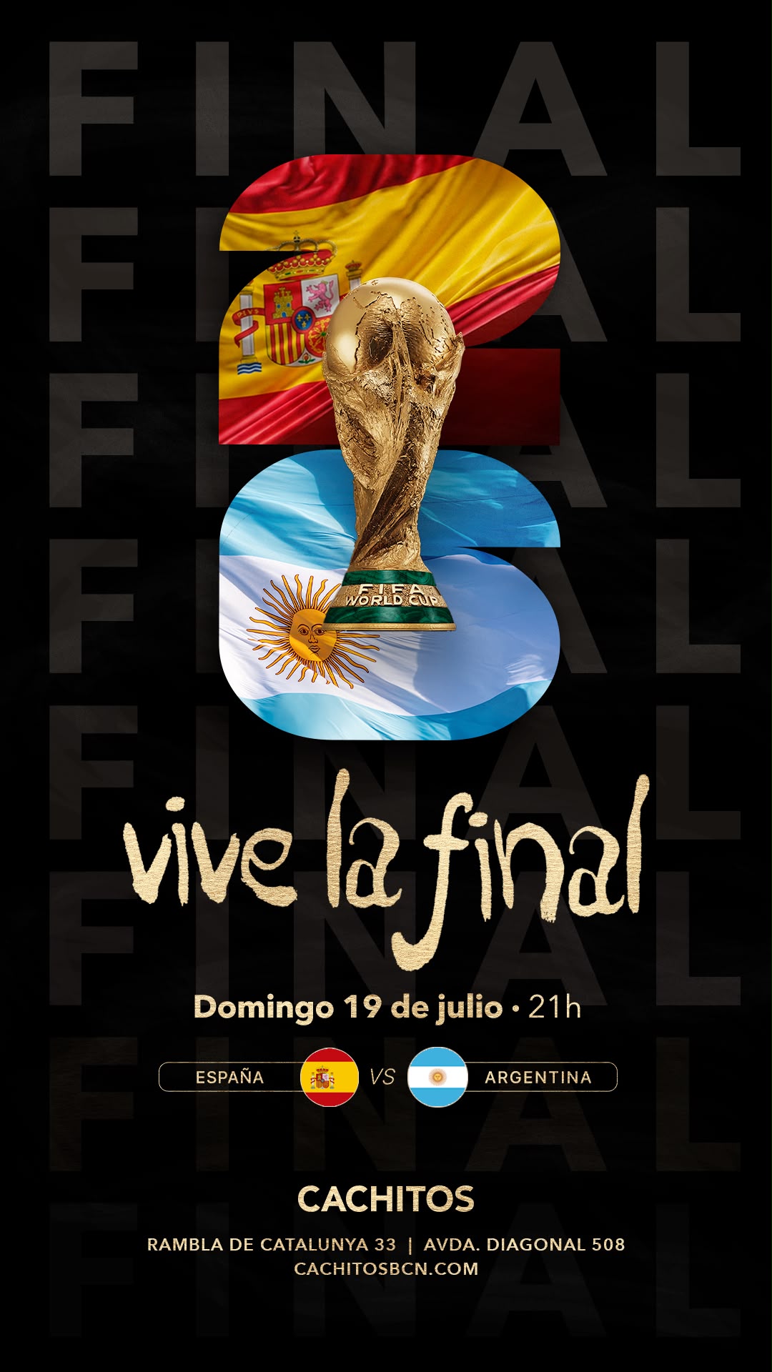 GRUPO COSTA ESTE SE VOLCA CON LA FINAL DEL MUNDIAL EN SUS VENUES MÁS EMBLEMÁTICOS
